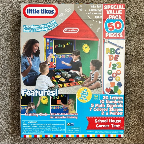 little tikes Toys Nib Little Tikes School House Corner Tent Poshmark